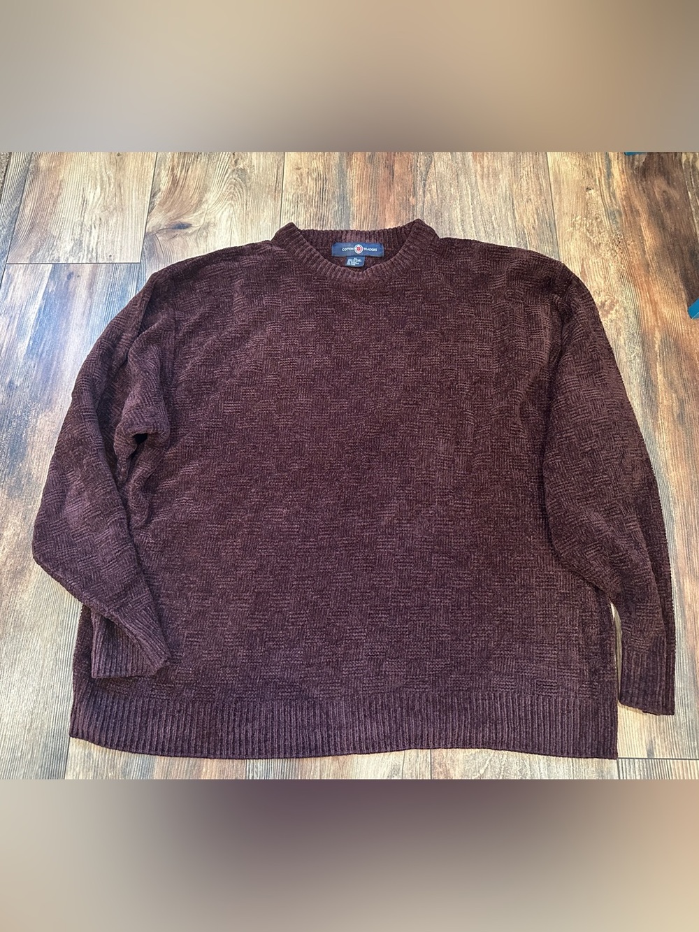 Cotton Traders XL Sweater in Deep Burgundy Soft Y2K Autumn Fall